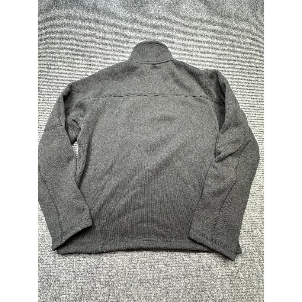 North Face Pullover Sweater Mens Medium Black Half Zip Fleece Outdoor Pocket Zip